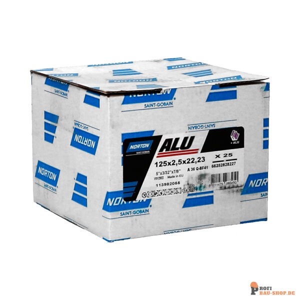 nortonschleifmittel/NORTON_schleifmittel_66252828227 Norton Alu Aluminium Cutting Disc 125x2.5x22.23 GRIT 36_133155